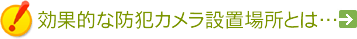 効果的な防犯カメラの設置場所とは